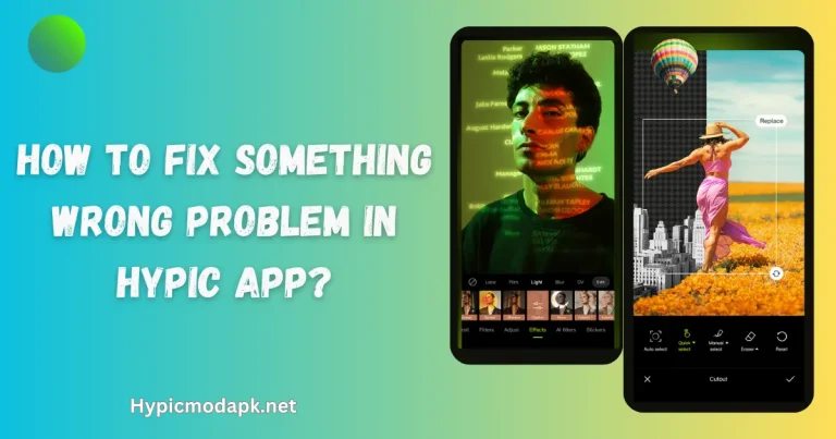 How To Fix Something Wrong Problem In Hypic app